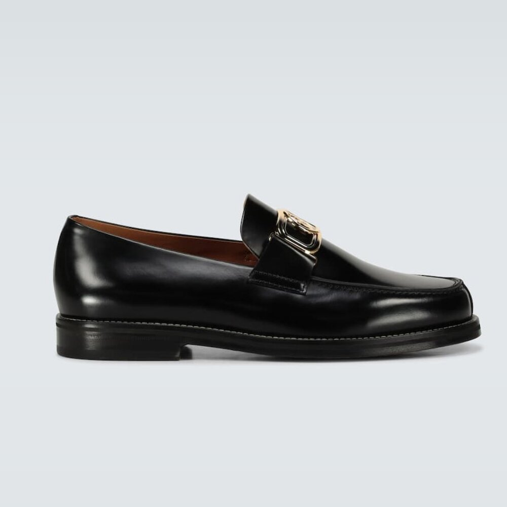 BNWT AW20 LANVIN SWAN LOAFERS IN BRUSHED LEATHER 40